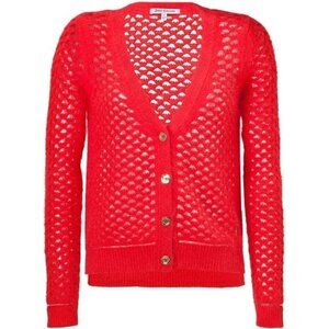 Juicy Couture Open Weave Rabbit Hair Cardigan